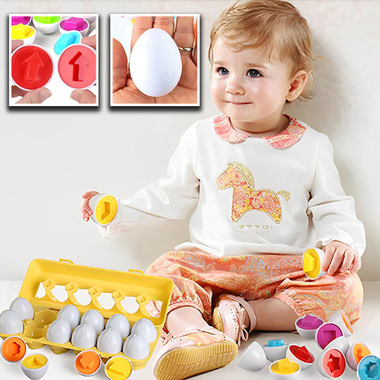 Puzzle bébé des œufs colorés